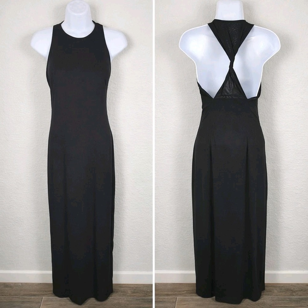 Laundry Long Formal Dress Womens 4 Black‎ Twist Back Vintage Classic Party Prom